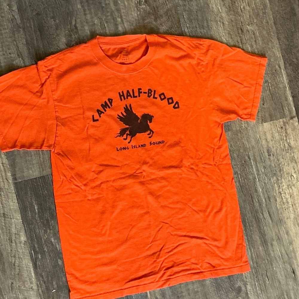 Port and Company Orange Percy Jackson Graphic Tee Size Medium
